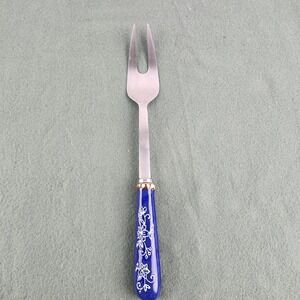 Temptations by Tara Floral Lace Ceramic Stainless Steel Meat Fork Utensil‎